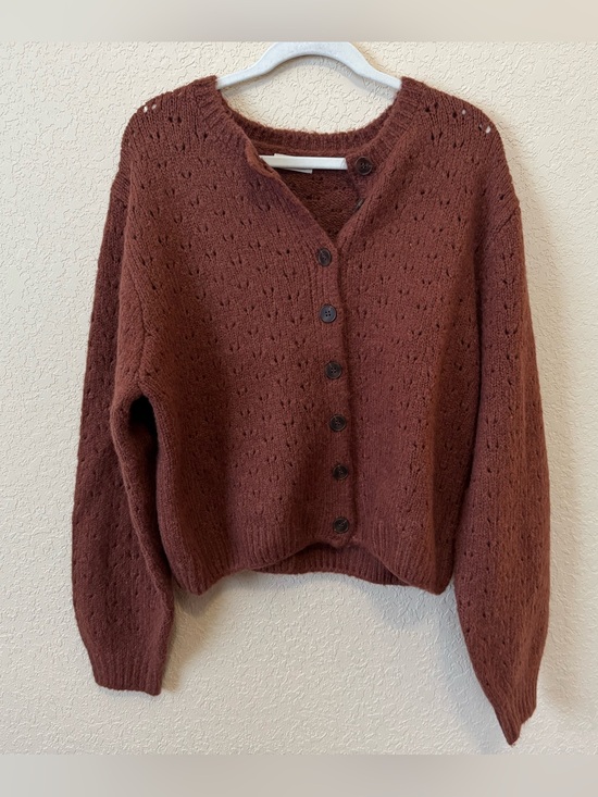 Rylee + Cru Sweaters - Rylee + Cru Button Down Sweater, Size Large